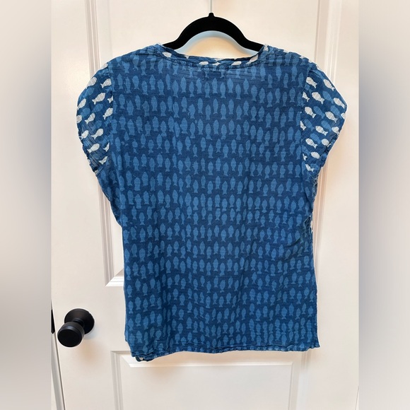 Fabindia hand block dyed top. XL - Picture 2 of 3